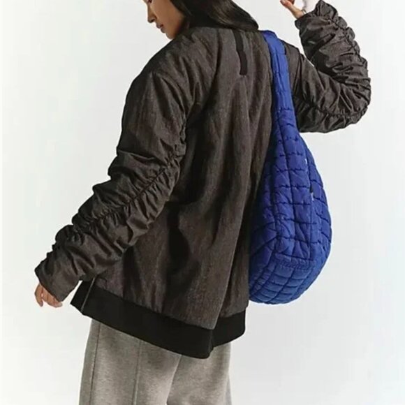 NWT $368 Free People Movement Tricked Out Trek Lightweight Puffer Jacket Grey - Picture 4 of 16